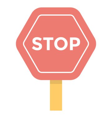  Dur işareti vektör simgesi