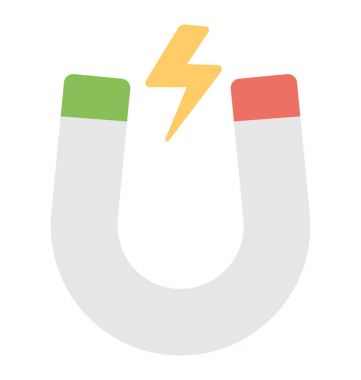  At nalı mıknatıs vektör simgesi