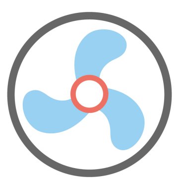  Türbin vektör simgesi