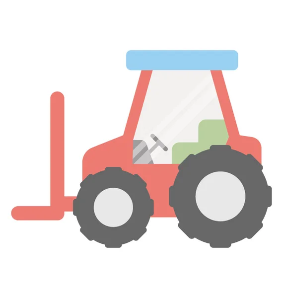 Tractor Vector Icon — Stock Vector