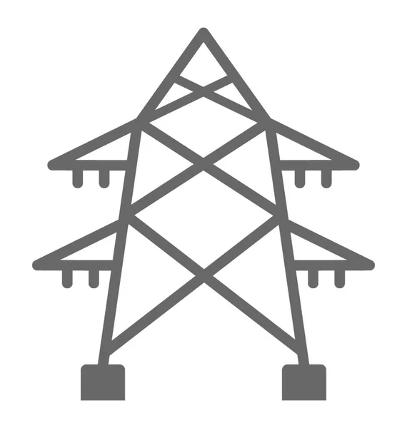 Ícone de vetor de torre elétrica —  Vetores de Stock