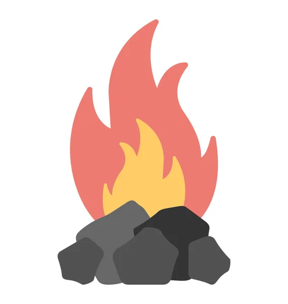 BBQ Briquettes Vector Icon — Stock Vector