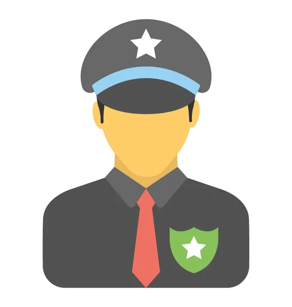 Cop Vector Icon — Stock Vector