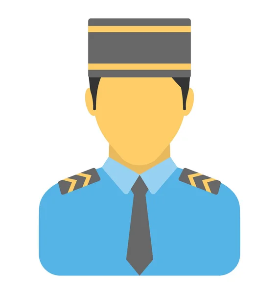 Captain Vector Icon — Stock Vector