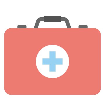  ilk yardım kiti vektör simgesi