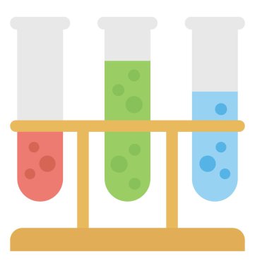  test tüpleri vektör simgesi