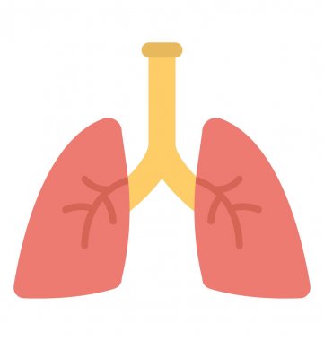  Akciğerler Vektör Simgesi