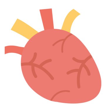  Kardiyoloji vektör simgesi