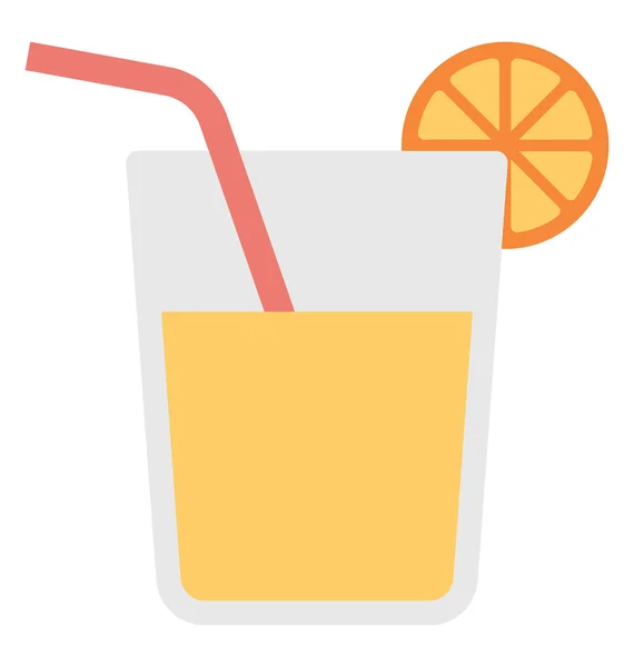 Orange Juice Vector Icon — Stock Vector