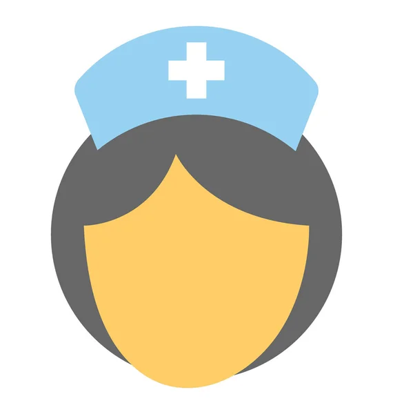 Векторная икона медсестры — стоковый вектор
