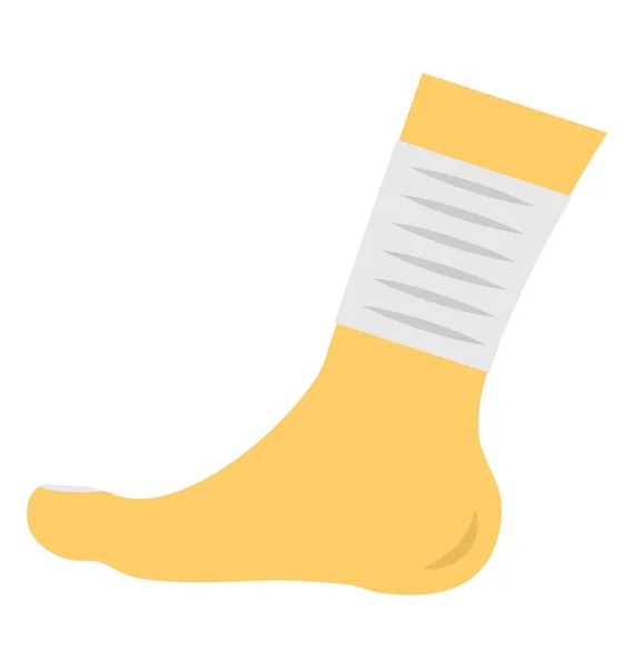 Voet gips Vector Icon — Stockvector