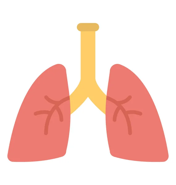 Lungs Vector Icono — Archivo Imágenes Vectoriales