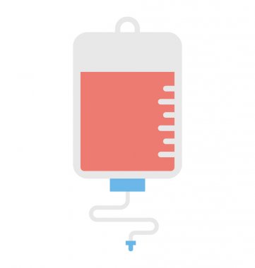  kan torbası vektör simgesi