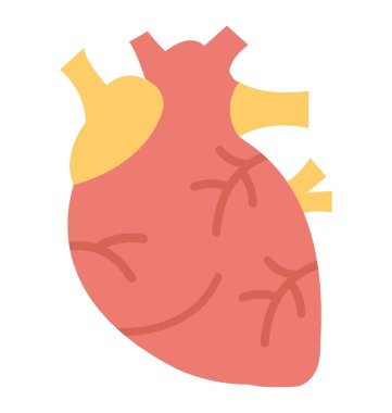  İnsan Kalbi vektörü simgesi