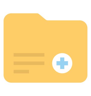  tıbbi dizin vektör simgesi