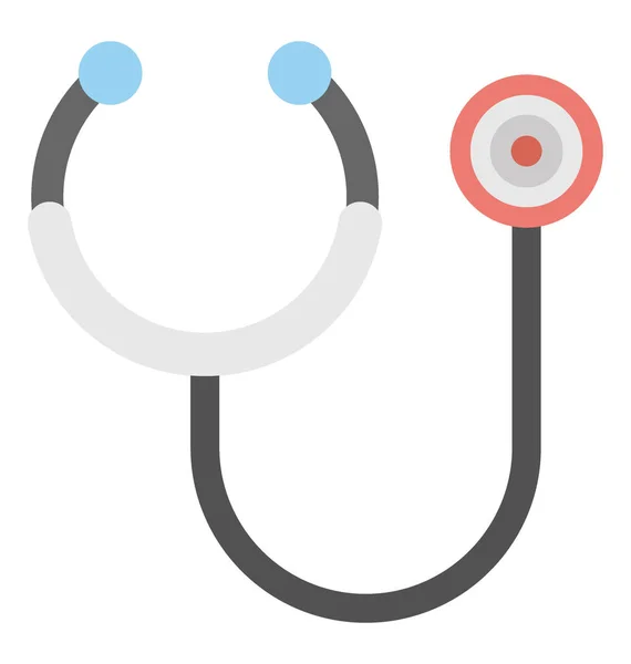 Stetoskop Vektör Simgesi — Stok Vektör