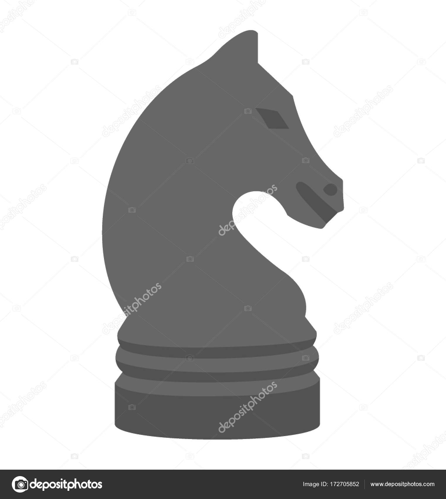 Cavaleiro De Xadrez Ou ícone De Cavalo Vector Estratégia De Xadrez
