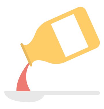  Tıp şurubu vektör simgesi