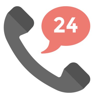  Tam zamanlı hizmet vektör simgesi