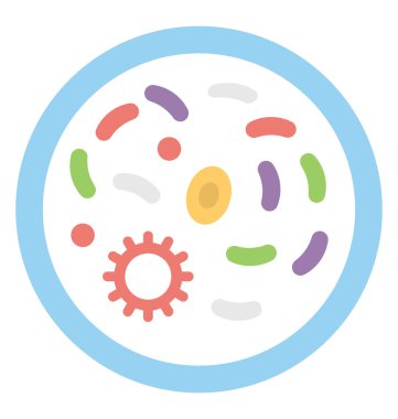  Mikroplar vektör simgesi