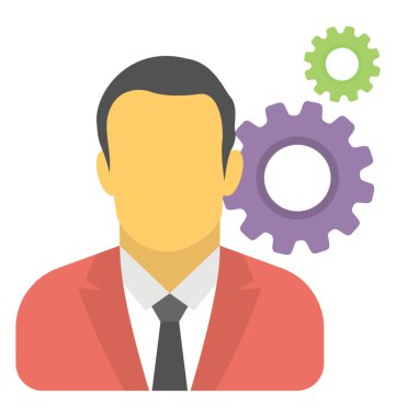  Başarılı bir iş adamı vektör simgesi