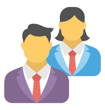  İş arkadaşları vektör simgesi