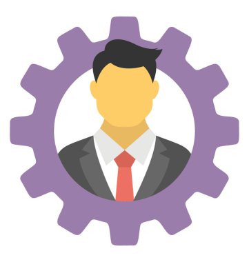  Başarılı bir iş adamı vektör simgesi