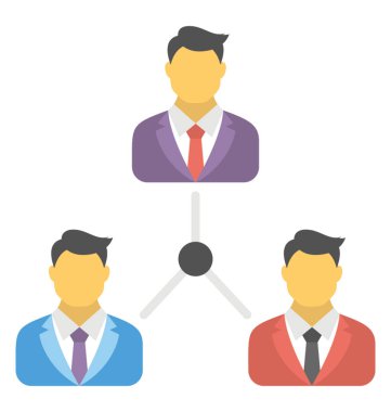  Organizasyon vektör simgesi