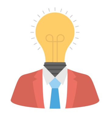  Zihin güç vektör simgesi