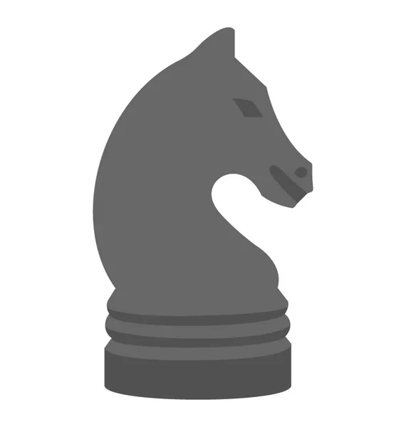 Knight Horse Chess Vector Icon — Stock Vector