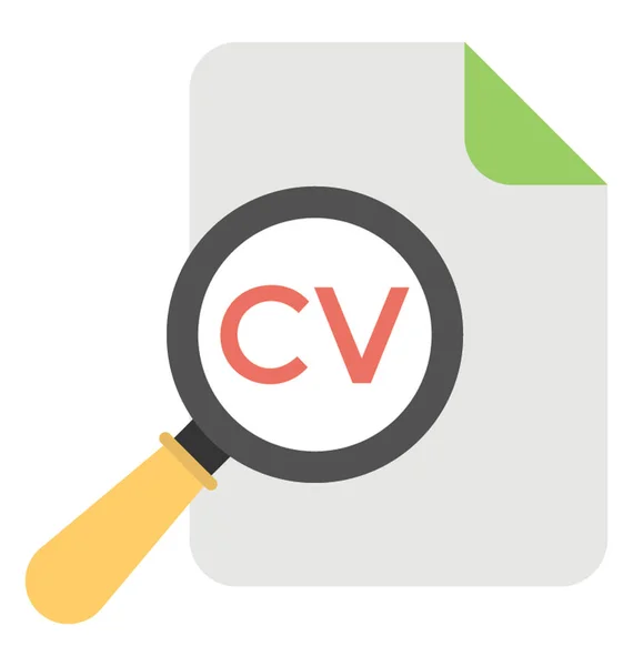 Job Applications Vector Icon — Stock Vector