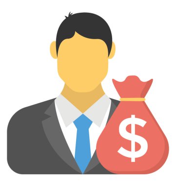  Yatırımcı vektör simgesi