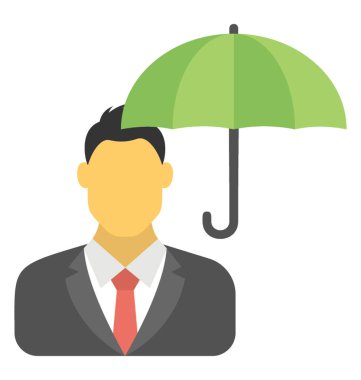  İş sigorta vektör simgesi