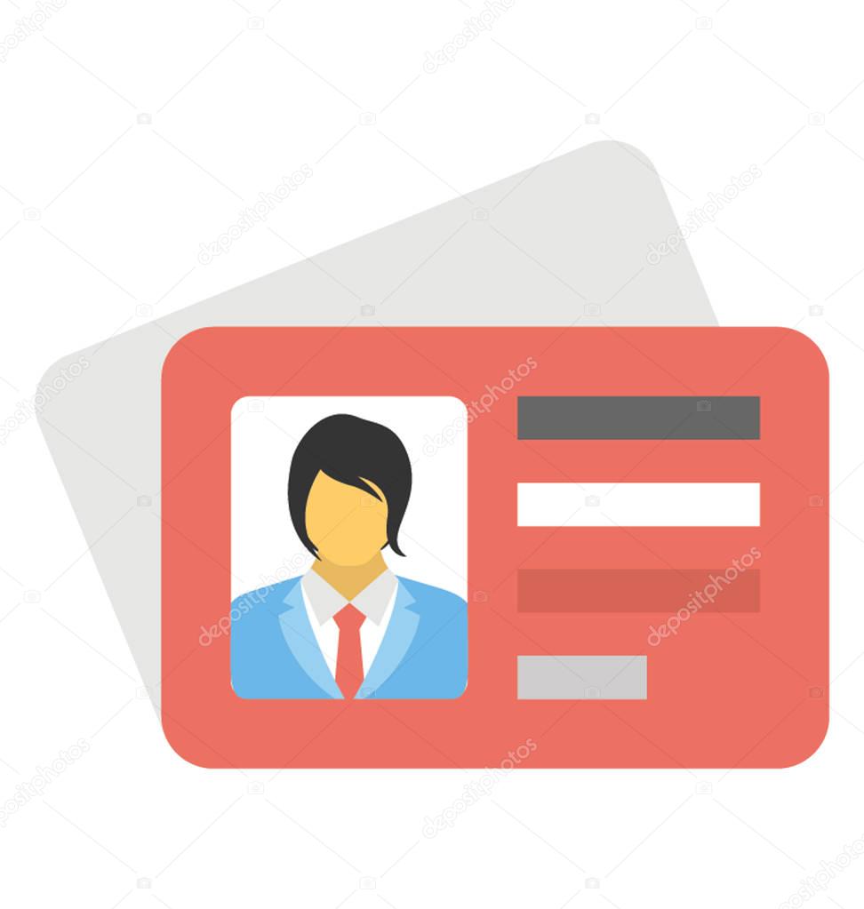  License To Work Vector Icon