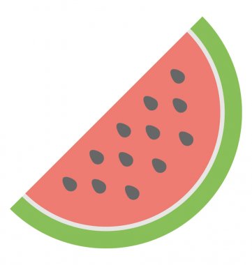  Dilim karpuz vektör simgesi