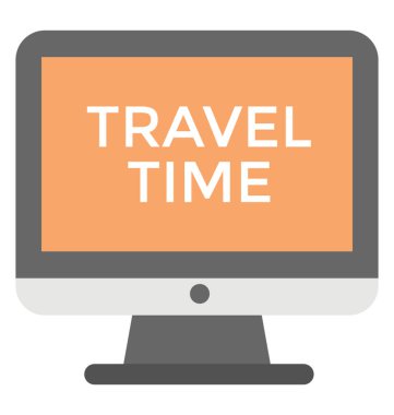  Seyahat zaman vektör simgesi