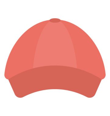  Gölge Cap vektör simgesi