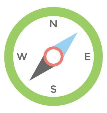  Pusula vektör simgesi