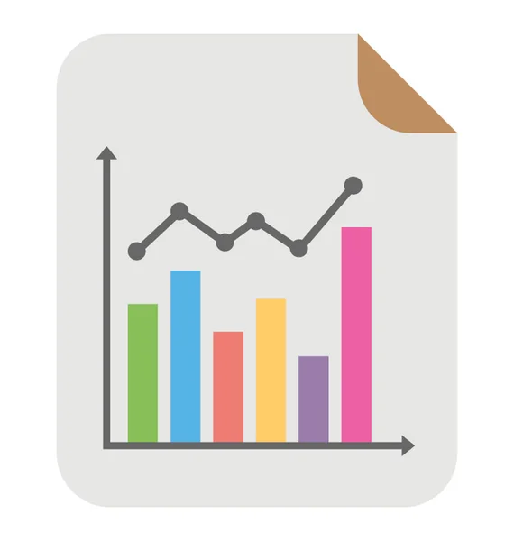 Çubuk grafik vektör simgesi — Stok Vektör