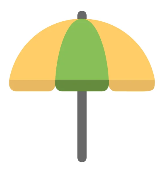 Plaj şemsiye vektör simgesi — Stok Vektör