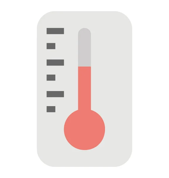 Weather Thermometer Vector Icon — Stock Vector