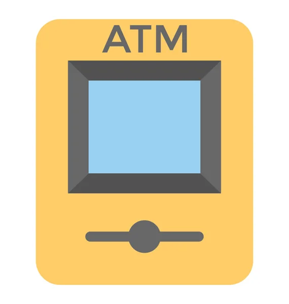ATM makine vektör simgesi — Stok Vektör
