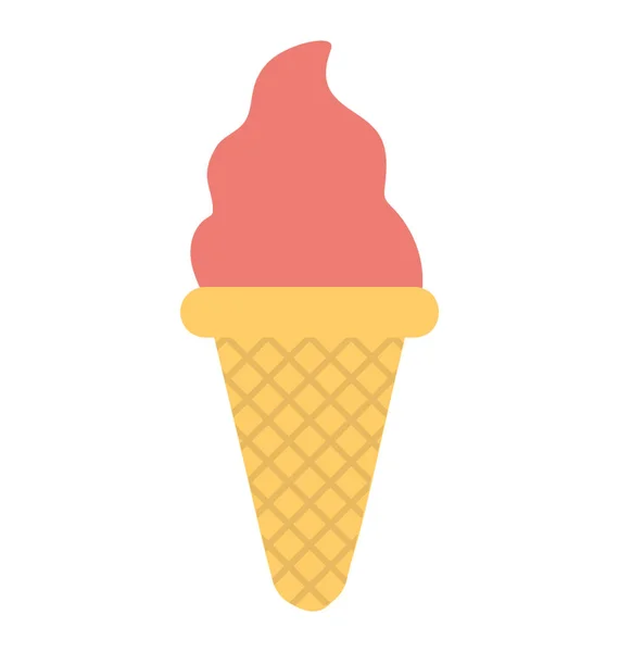 Ice Cream Vector Icon — Stock Vector