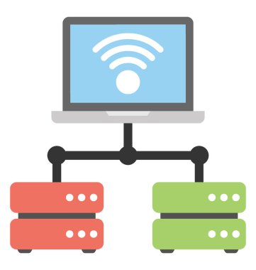  wifi ağ vektör simgesi