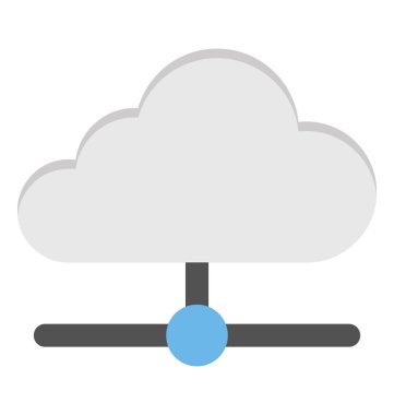  Bulut Paylaşımı hizmeti vektör simgesi