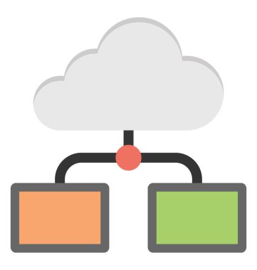  Bulut vektör simge entegre