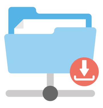  Dosya paylaşımı vektör simgesi