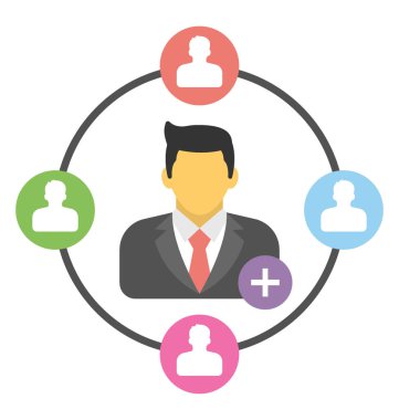  affiliate pazarlama vektör simgesi