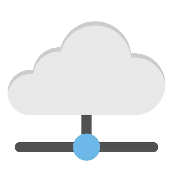 Cloud Service Vector Icon delen — Stockvector