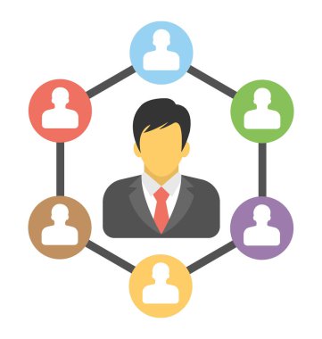  affiliate pazarlama vektör simgesi